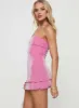 Carette Strapless Mini Dress Hot Pink sold by Princess Polly