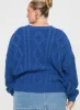 Anaya Oversized Sweater Monday Blues Curve sold by Princess Polly