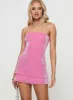 Carette Strapless Mini Dress Hot Pink sold by Princess Polly