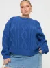 Anaya Oversized Sweater Monday Blues Curve sold by Princess Polly