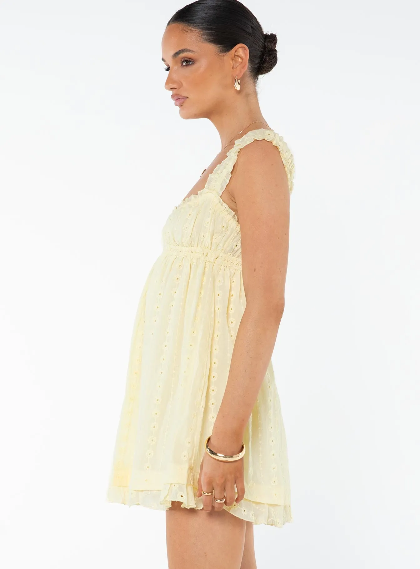 Carlita Mini Dress Yellow | Parallel