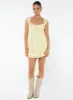 Carlita Mini Dress Yellow sold by Princess Polly