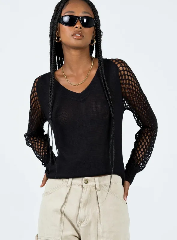 Schofield Sweater Black sold by Princess Polly