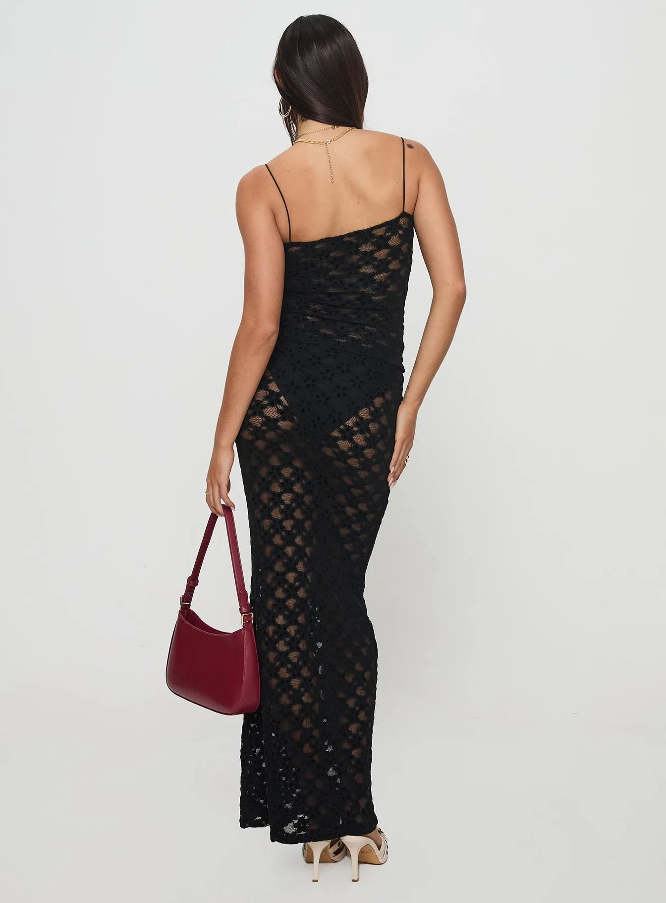 Clairvoyant Maxi Skirt Onyx sold by Princess Polly product image thumbnail 5