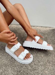 Ma Belle Sandals All White sold by Princess Polly