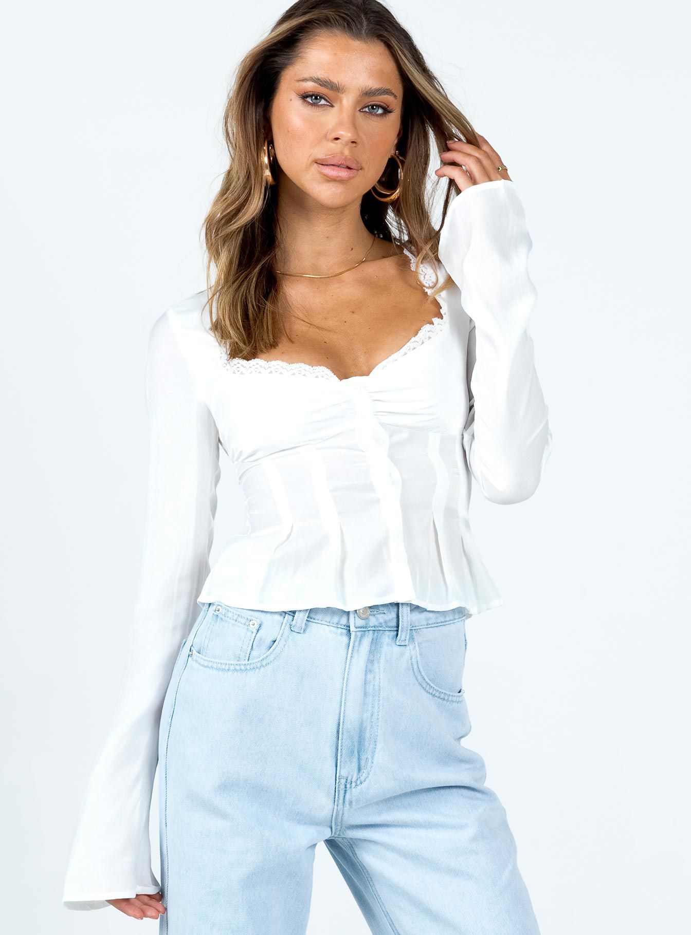 Lil Sweetheart Top Ivory sold by Princess Polly product image thumbnail 2
