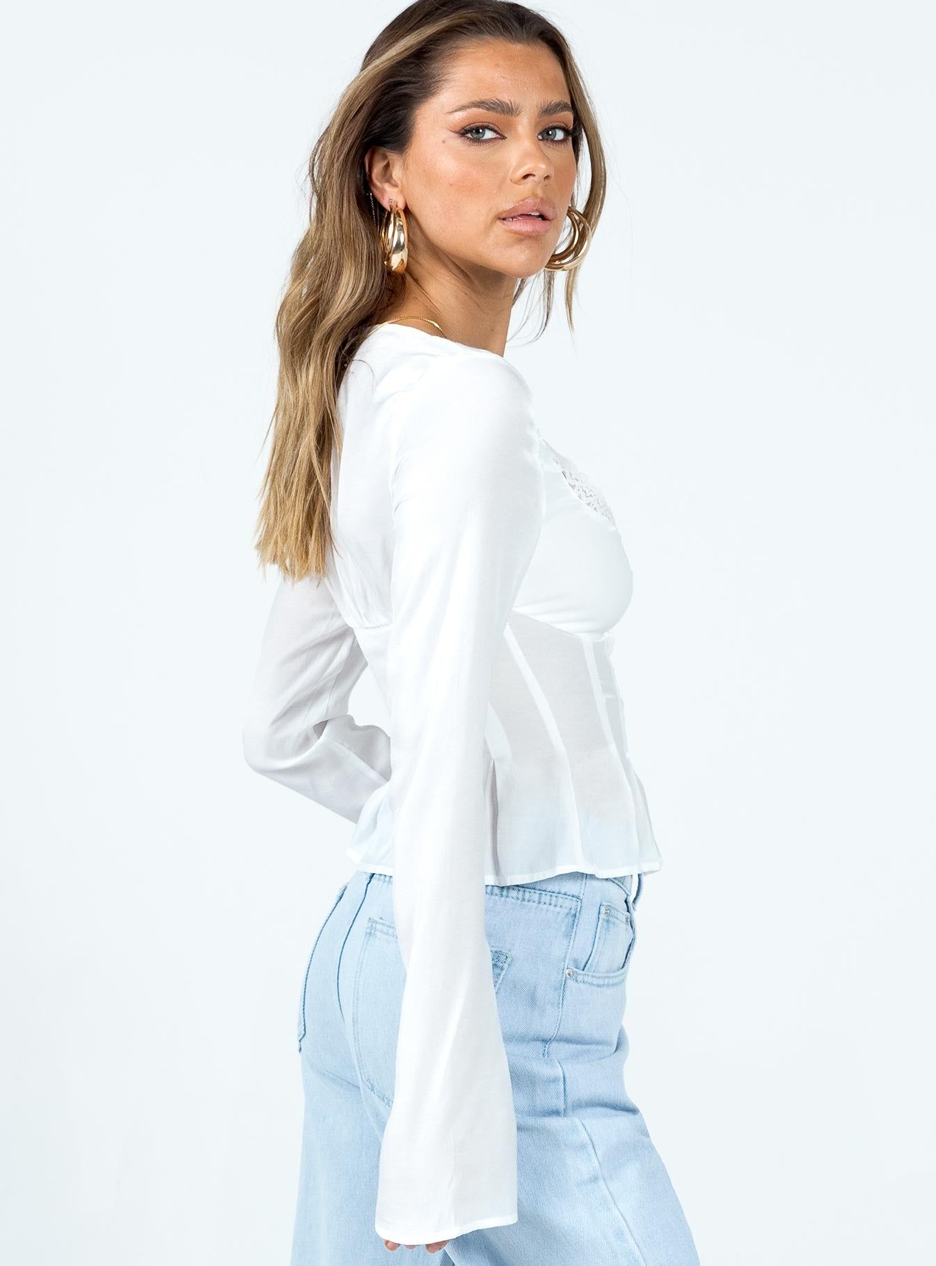 Lil Sweetheart Top Ivory sold by Princess Polly product image thumbnail 4