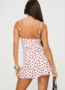 Karena Mini Dress White / Red Floral Petite sold by Princess Polly