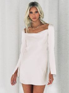 Star Power Mini Dress Champagne Tall sold by Princess Polly