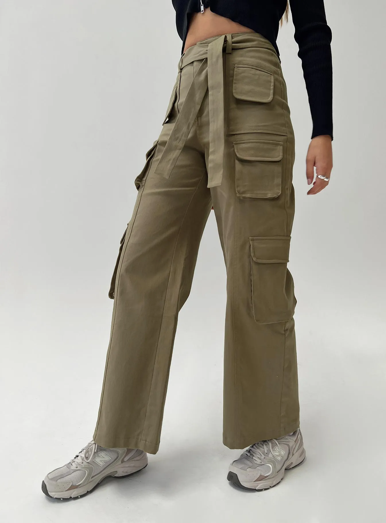Locket Utility Cargo Pants Olive sold by Princess Polly