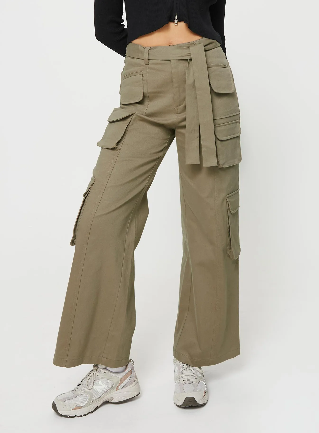 Locket Utility Cargo Pants Olive sold by Princess Polly product image thumbnail 2