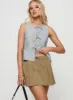Spheres Pleat Mini Skirt Beige sold by Princess Polly