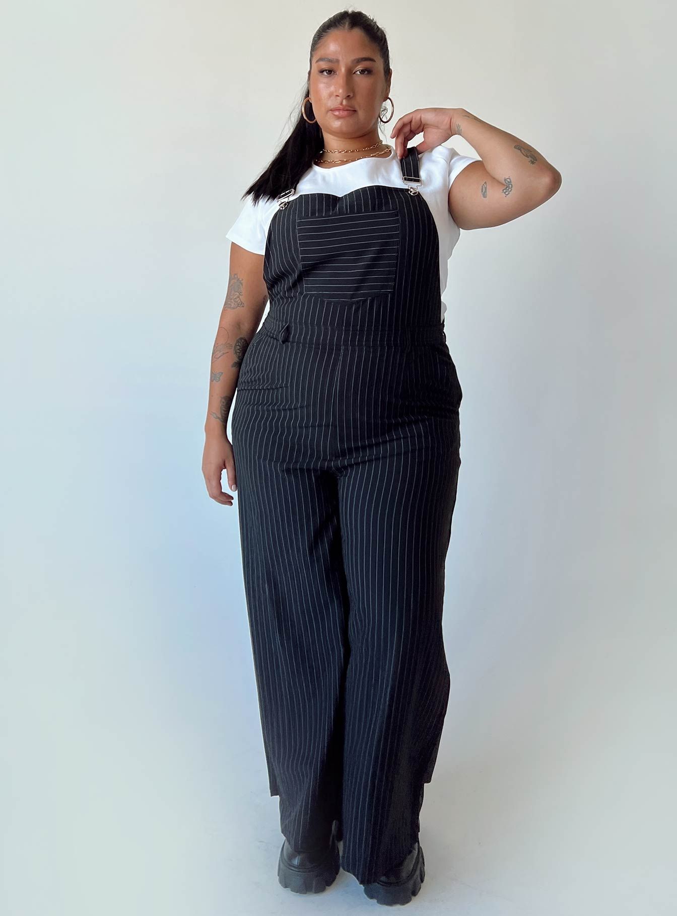 Hayden Overalls Black Curve sold by Princess Polly product image thumbnail 3