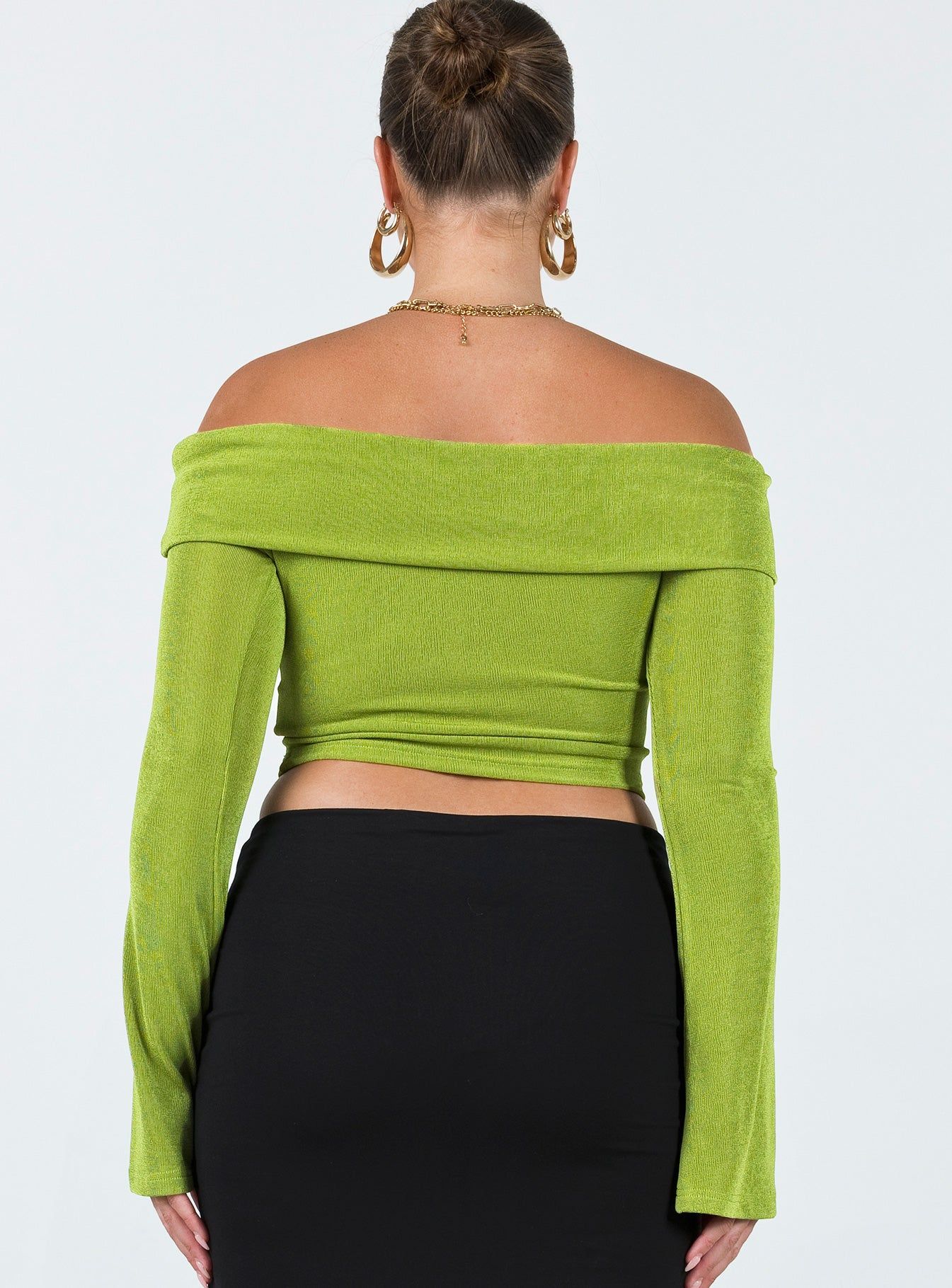 Saro Off The Shoulder Top Green sold by Princess Polly product image thumbnail 5