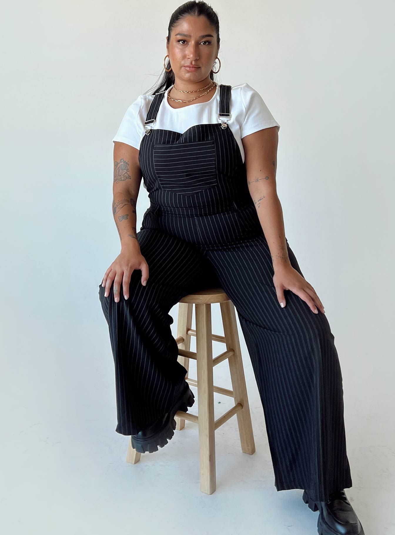 Hayden Overalls Black Curve sold by Princess Polly product image thumbnail 2