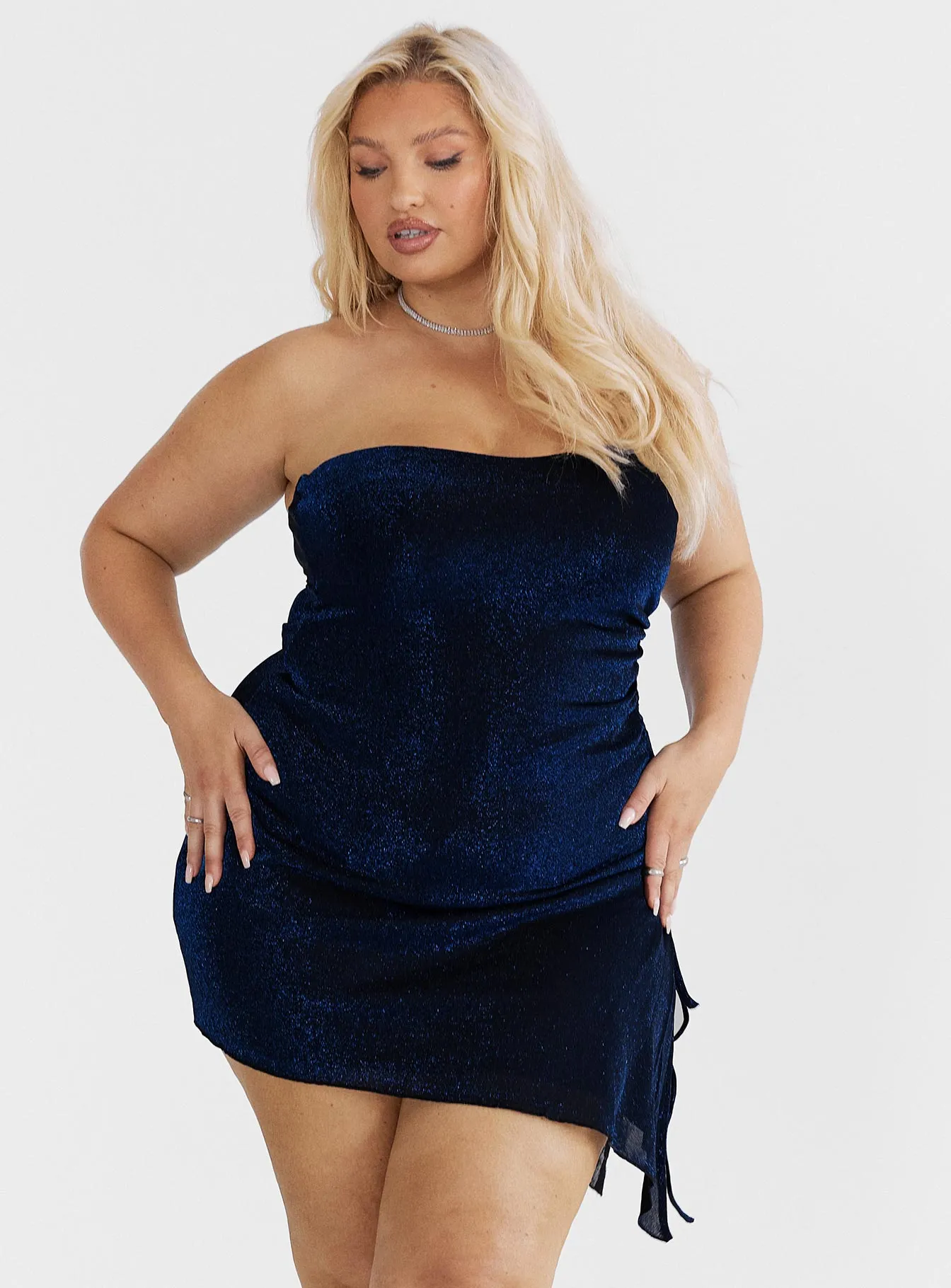 Donelli Mini Dress Navy Curve | Parallel