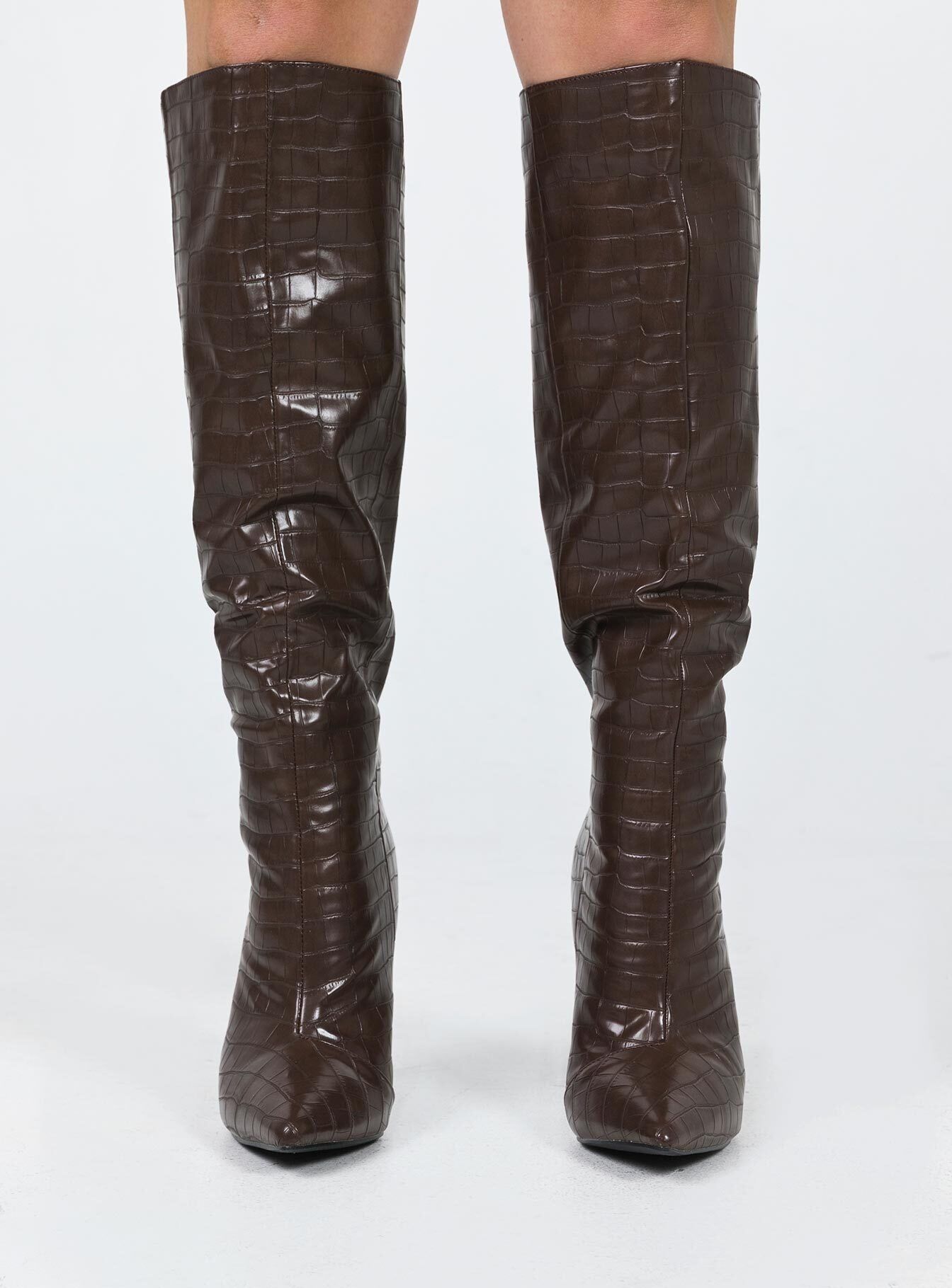 Leighton Boots Brown sold by Princess Polly product image thumbnail 2