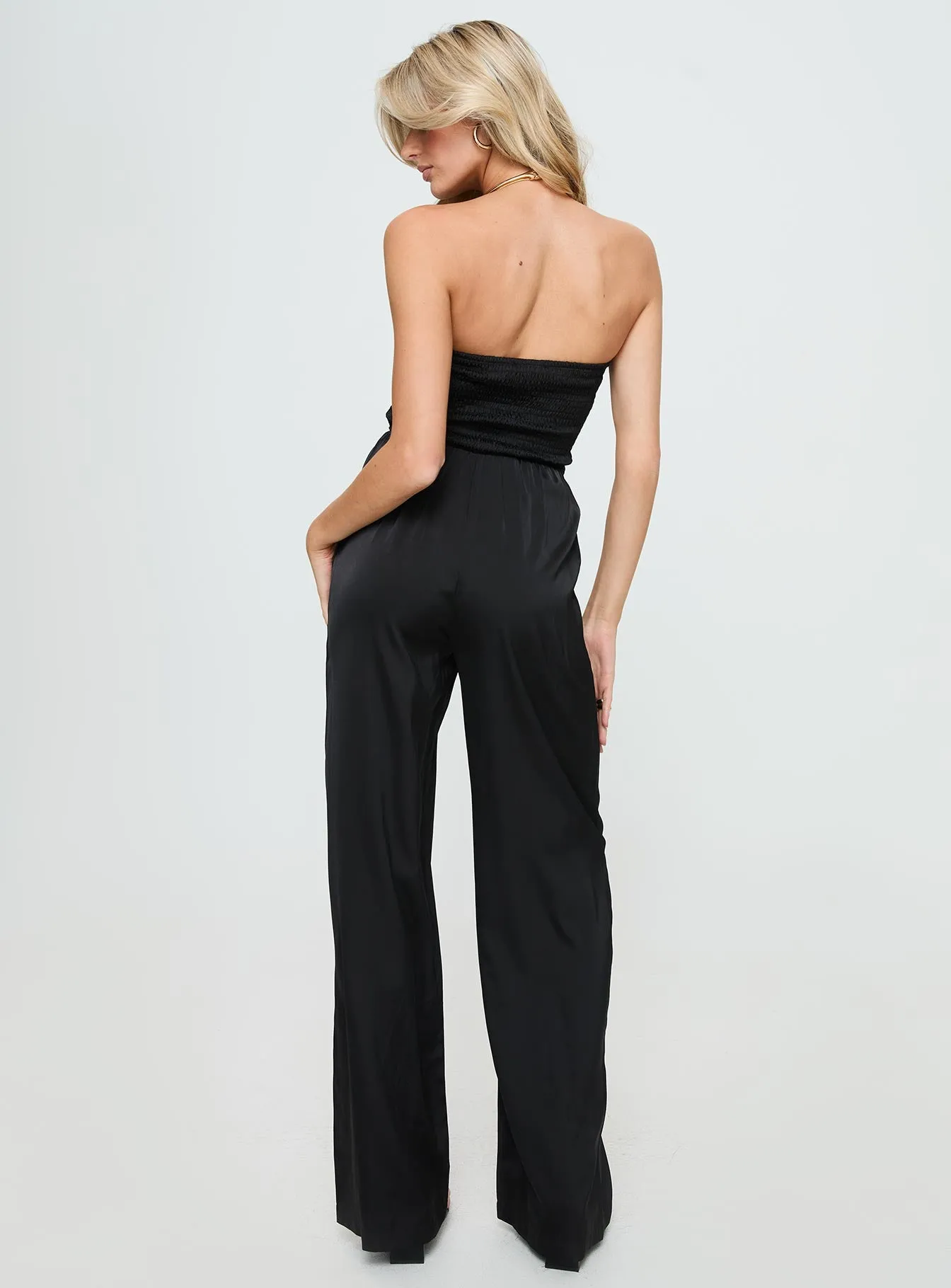 Loreno Strapless Jumpsuit Black sold by Princess Polly product image thumbnail 5