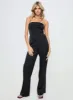 Loreno Strapless Jumpsuit Black sold by Princess Polly