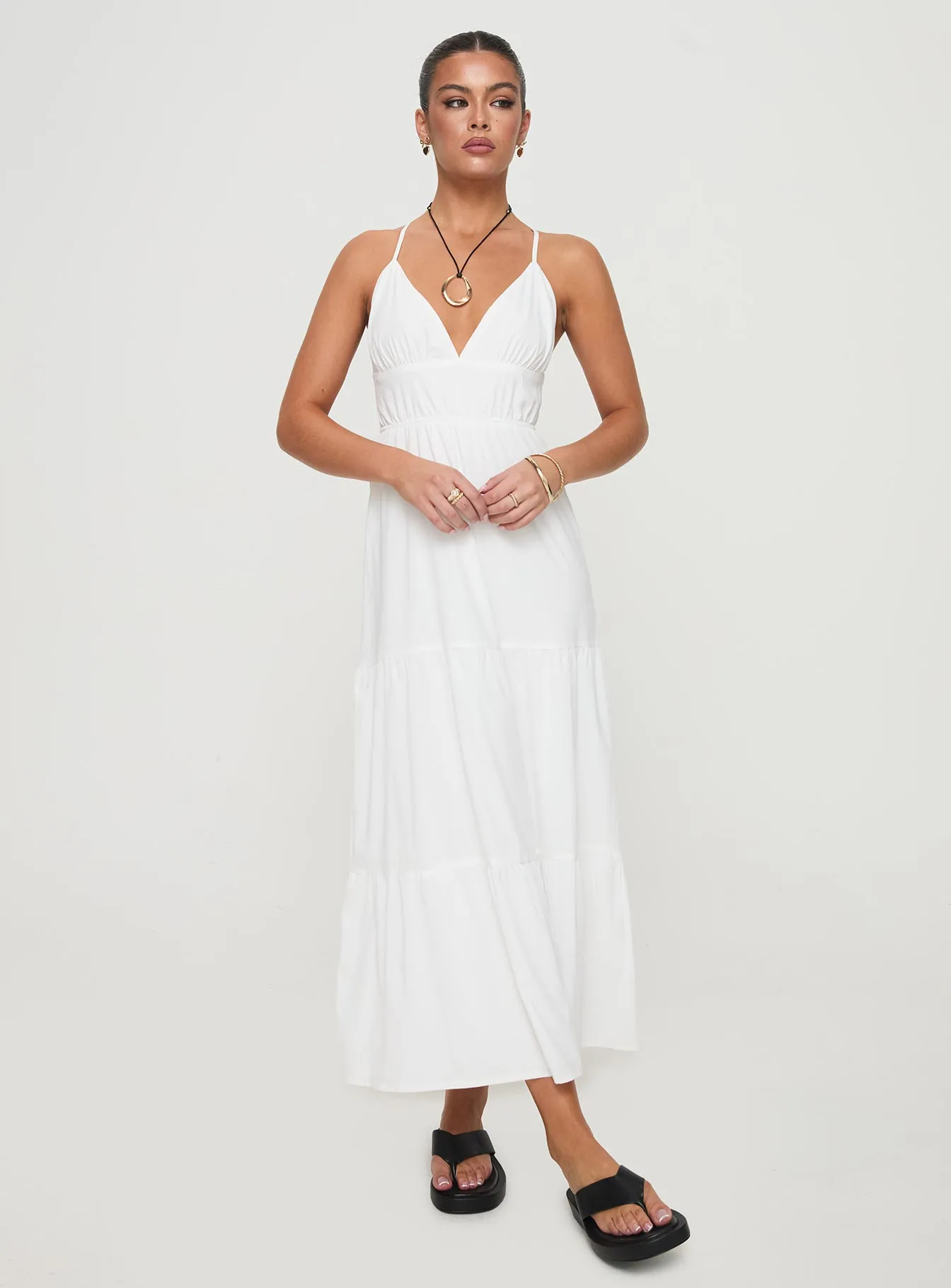 Mckew Maxi Dress White sold by Princess Polly product image thumbnail 3