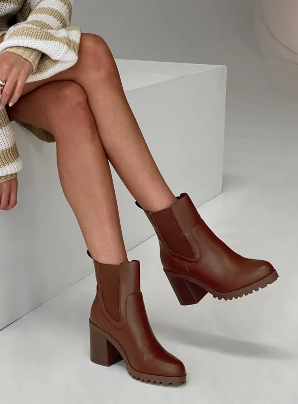 Bonnie Boots Brown sold by Princess Polly