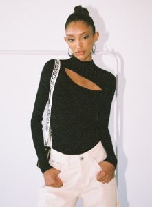 Azalea Long Sleeve Bodysuit Black sold by Princess Polly
