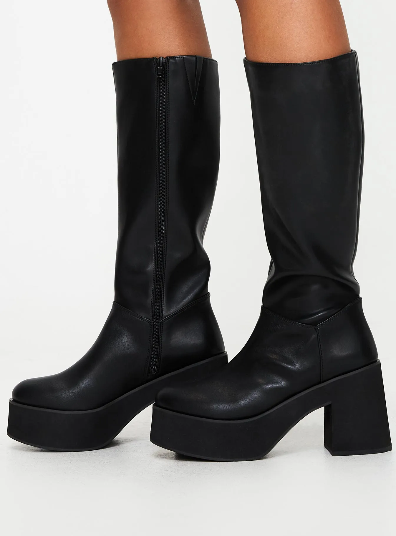 Moxie Knee High Boots Black sold by Princess Polly product image thumbnail 3