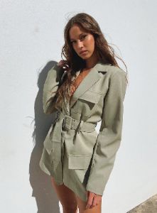 Steinway Mini Dress Green sold by Princess Polly