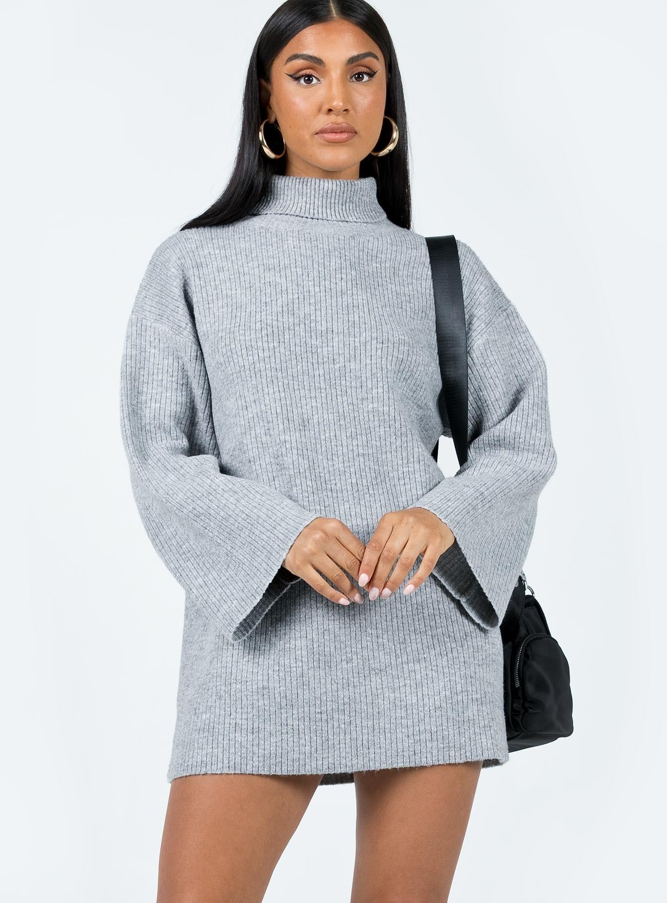 Sonelle Knit Mini Dress Grey sold by Princess Polly product image thumbnail 5