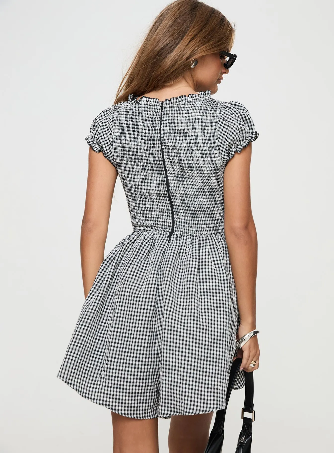 Wescott Gingham Playsuit Black / White sold by Princess Polly product image thumbnail 5