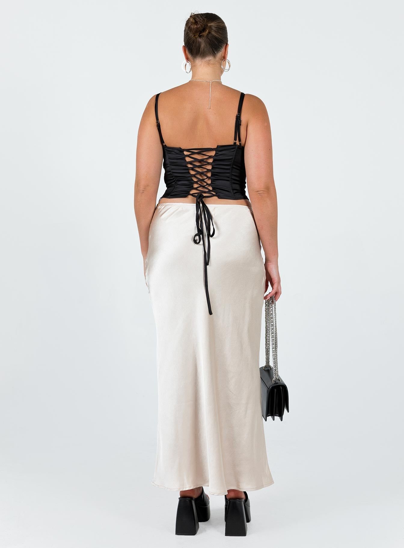 Haley Maxi Skirt Champagne sold by Princess Polly product image thumbnail 5