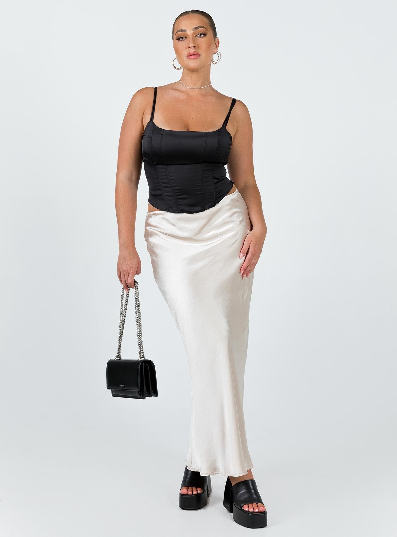 Haley Maxi Skirt Champagne sold by Princess Polly product image thumbnail 2