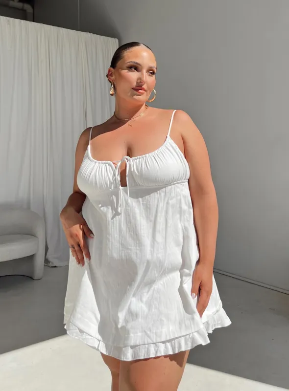 Empress Of Love Mini Dress White Curve sold by Princess Polly