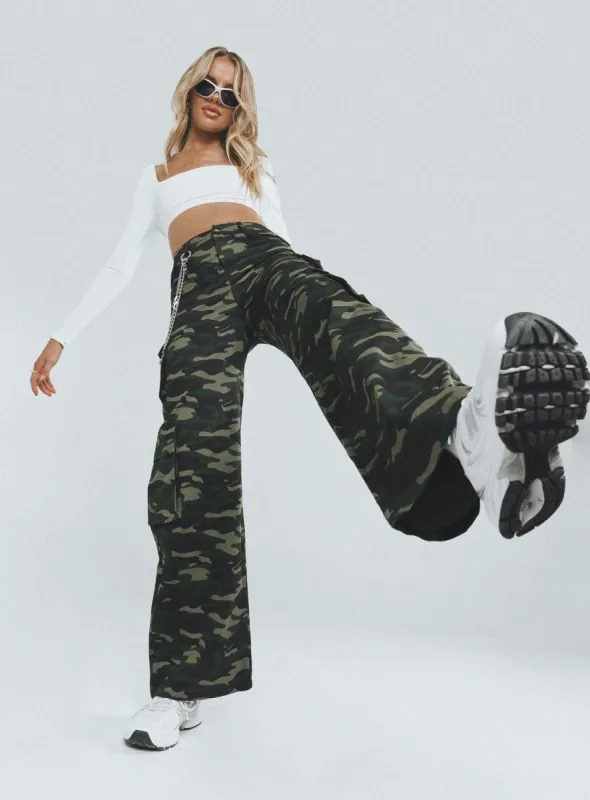 Now You See Me Pants Camouflage sold by Princess Polly