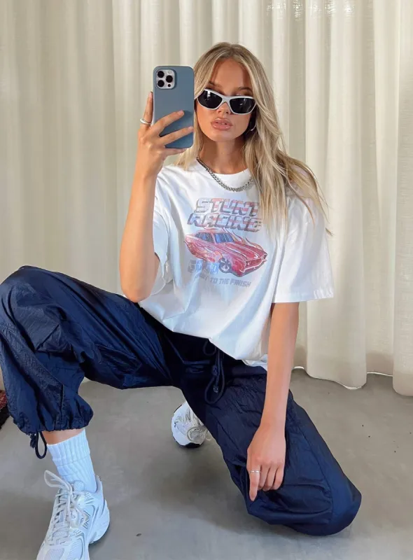 Stunt Racer Tee Ivory sold by Princess Polly