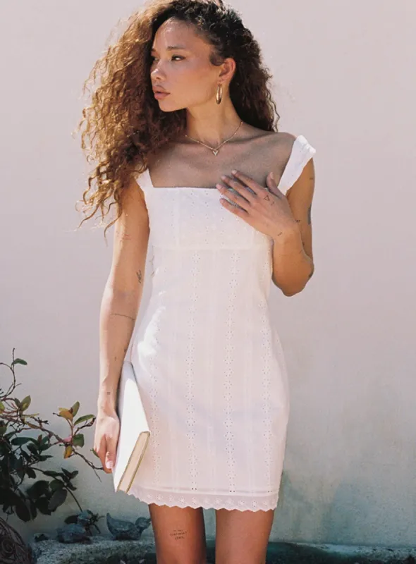 Allegro Mini Dress White sold by Princess Polly