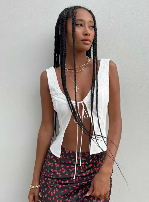 Little Lambs Top Ivory sold by Princess Polly