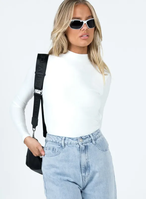 Cosmos Backless Bodysuit Ivory sold by Princess Polly