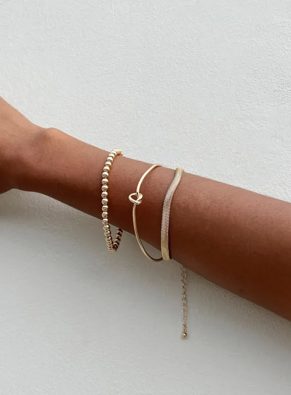 Weller Bracelet Pack Gold sold by Princess Polly