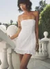 Molloy Strapless Mini Dress White sold by Princess Polly