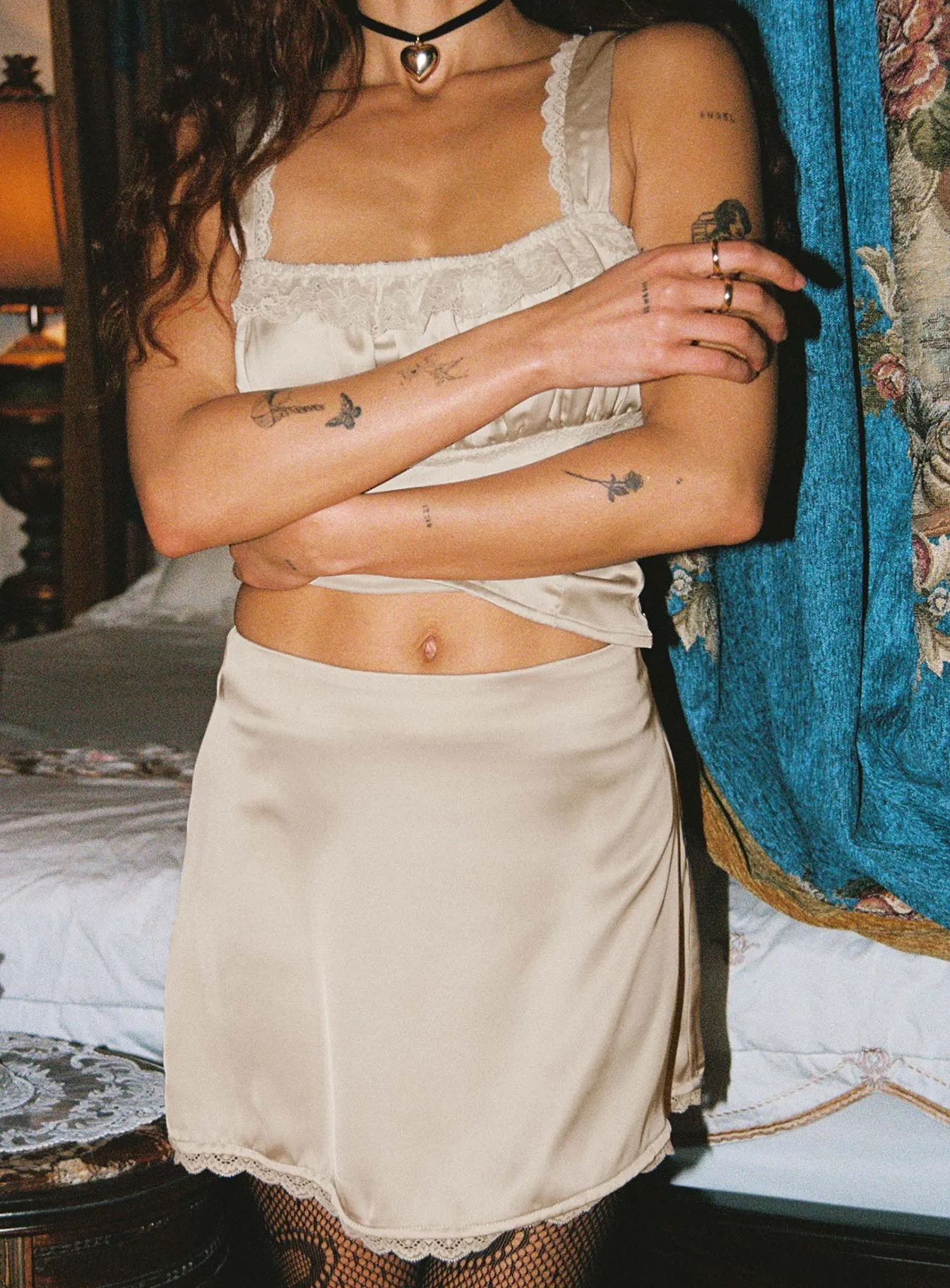 Acela Satin Set Cream sold by Princess Polly product image thumbnail 3