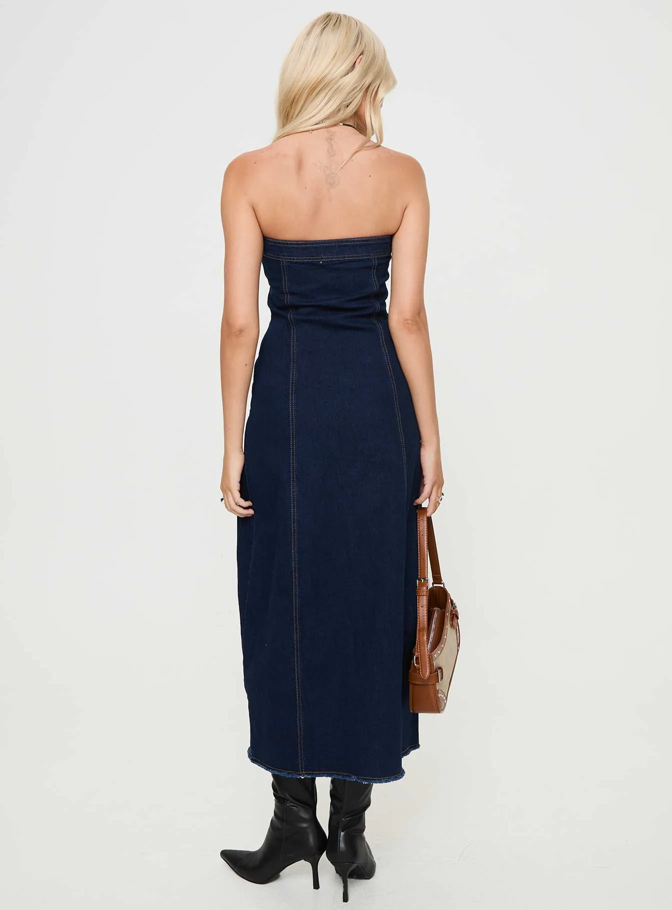 Stoltz Denim Midi Dress Blue sold by Princess Polly product image thumbnail 5