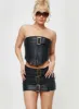 JGR & STN Brooklyn Mini Skirt Black sold by Princess Polly
