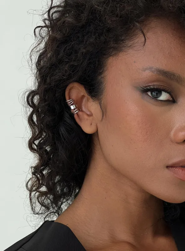 Caldwell Cuff Earrings Silver sold by Princess Polly