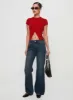 Suzu Knit Top Red sold by Princess Polly