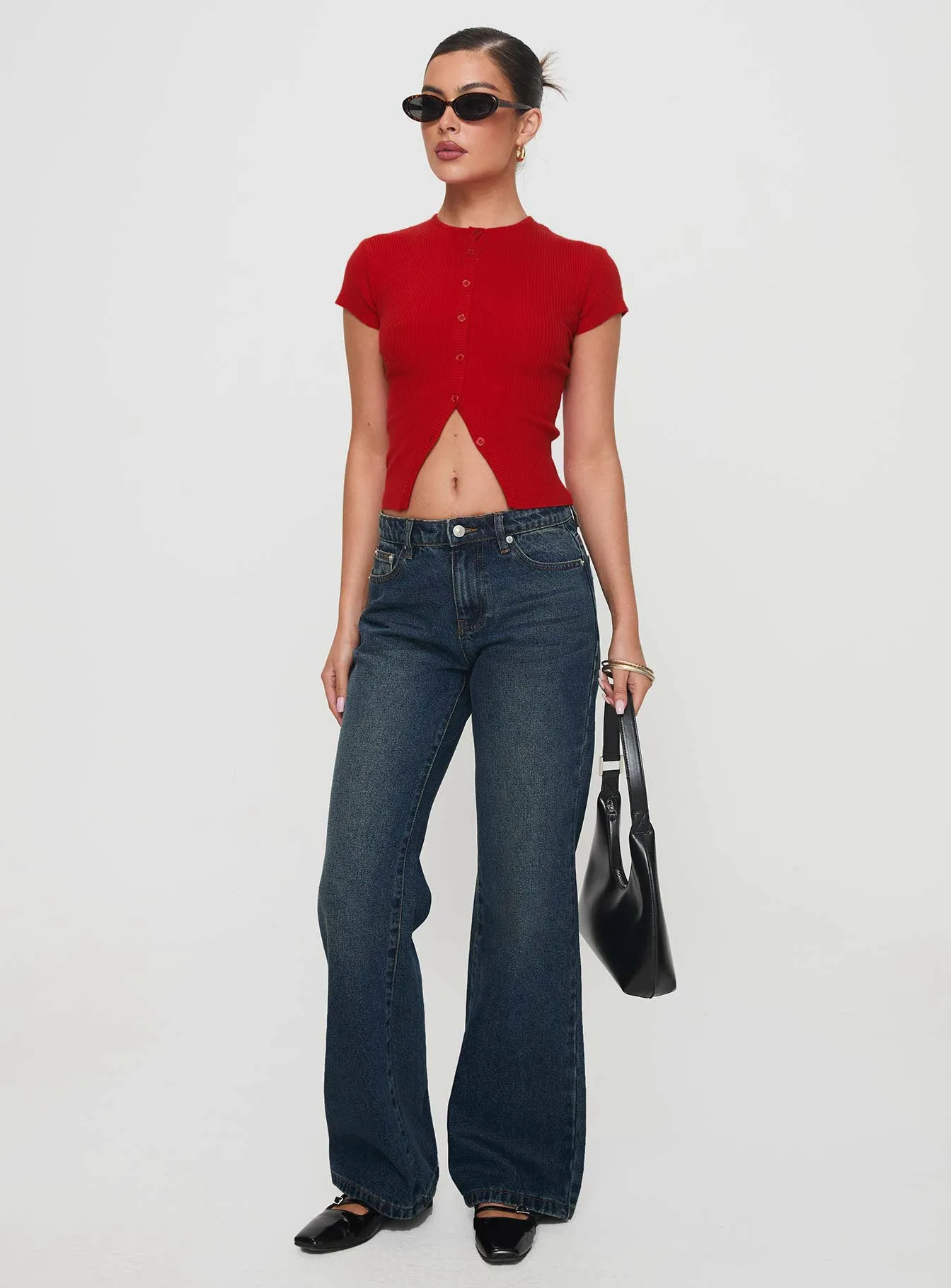 Suzu Knit Top Red sold by Princess Polly product image thumbnail 3