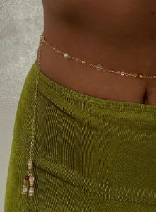 Davall Chain Belt Gold sold by Princess Polly