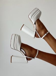 Alto Platform Heels Matte White sold by Princess Polly