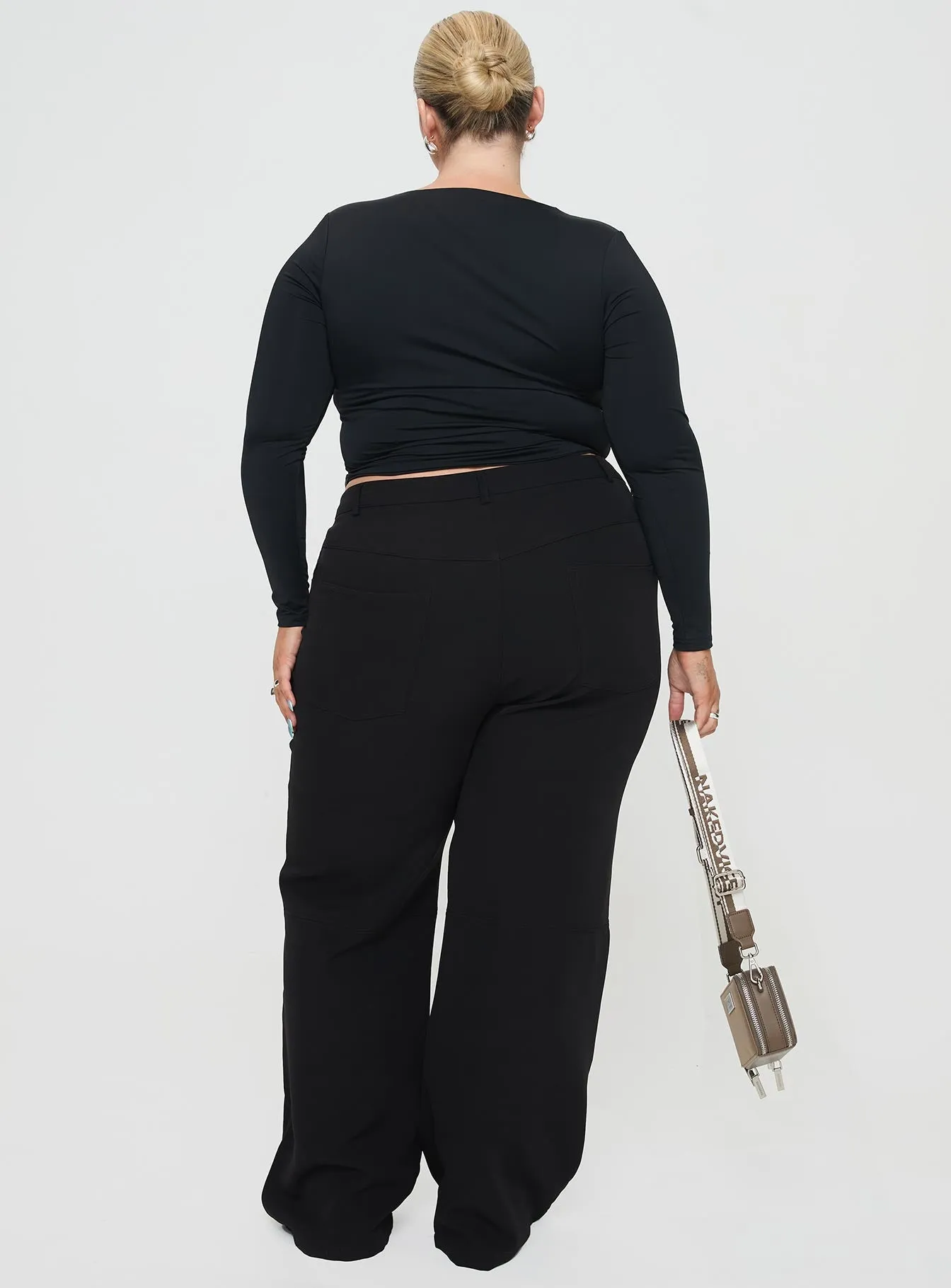 Lulu Pants Black Curve sold by Princess Polly product image thumbnail 5