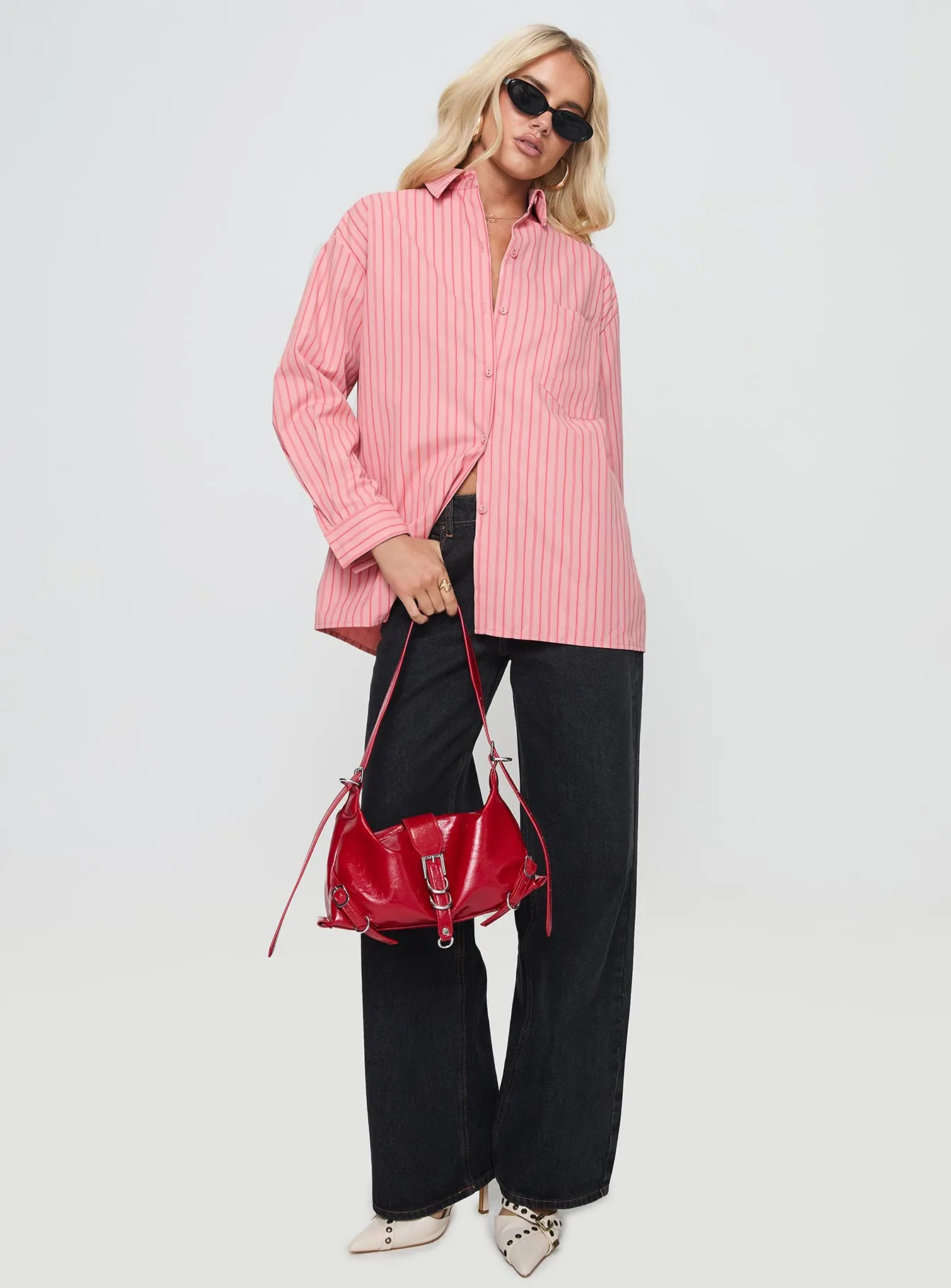 Cygnus Shirt Red Stripe sold by Princess Polly product image thumbnail 2